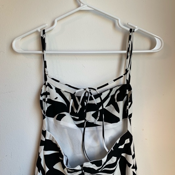 ZARA Linen Blend Printed Mini Dress - Picture 4 of 6